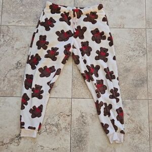 Cozy Teddy Bear Print Kids Bottoms